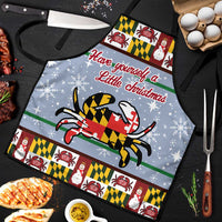 Maryland Symbols Christmas Apron Xmas Holiday Patterns - Wonder Print Shop