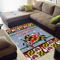 Maryland Symbols Christmas Area Rug Xmas Holiday Patterns - Wonder Print Shop