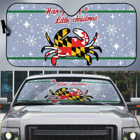 Maryland Symbols Christmas Auto Sun Shade Xmas Holiday Patterns - Wonder Print Shop