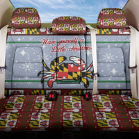 Maryland Symbols Christmas Back Car Seat Cover Xmas Holiday Patterns - Wonder Print Shop