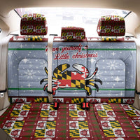 Maryland Symbols Christmas Back Car Seat Cover Xmas Holiday Patterns - Wonder Print Shop