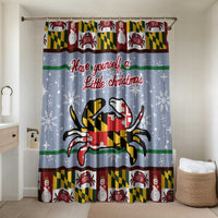 Maryland Symbols Christmas Bathroom Set Xmas Holiday Patterns - Wonder Print Shop