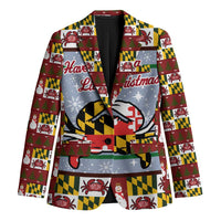 Maryland Symbols Christmas Blazer Xmas Holiday Patterns - Wonder Print Shop