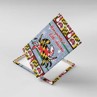 Maryland Symbols Christmas Canvas Wall Art Xmas Holiday Patterns - Wonder Print Shop