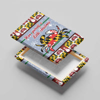 Maryland Symbols Christmas Canvas Wall Art Xmas Holiday Patterns - Wonder Print Shop