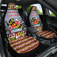 Maryland Symbols Christmas Car Seat Cover Xmas Holiday Patterns - Wonder Print Shop