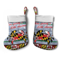 Maryland Symbols Christmas Stocking Xmas Holiday Patterns - Wonder Print Shop