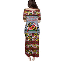 Maryland Symbols Christmas Family Matching Puletasi and Hawaiian Shirt Xmas Holiday Patterns - Wonder Print Shop