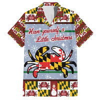 Maryland Symbols Christmas Family Matching Tank Maxi Dress and Hawaiian Shirt Xmas Holiday Patterns - Wonder Print Shop