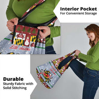 Maryland Symbols Christmas Grocery Bag Xmas Holiday Patterns - Wonder Print Shop