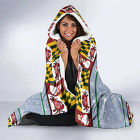 Maryland Symbols Christmas Hooded Blanket Xmas Holiday Patterns - Wonder Print Shop