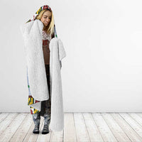 Maryland Symbols Christmas Hooded Blanket Xmas Holiday Patterns - Wonder Print Shop