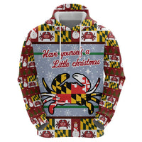 Maryland Symbols Christmas Hoodie Xmas Holiday Patterns - Wonder Print Shop