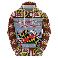 Maryland Symbols Christmas Hoodie Xmas Holiday Patterns - Wonder Print Shop