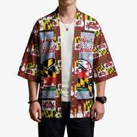 Maryland Symbols Christmas Kimono Xmas Holiday Patterns - Wonder Print Shop