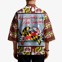Maryland Symbols Christmas Kimono Xmas Holiday Patterns - Wonder Print Shop