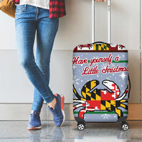 Maryland Symbols Christmas Luggage Cover Xmas Holiday Patterns - Wonder Print Shop