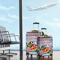 Maryland Symbols Christmas Luggage Cover Xmas Holiday Patterns - Wonder Print Shop
