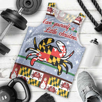 Maryland Symbols Christmas Men Tank Top Xmas Holiday Patterns - Wonder Print Shop
