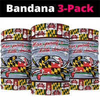 Maryland Symbols Christmas Neck Gaiter Xmas Holiday Patterns - Wonder Print Shop