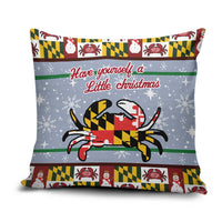 Maryland Symbols Christmas Pillow Cover Xmas Holiday Patterns - Wonder Print Shop