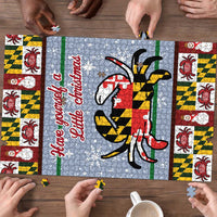 Maryland Symbols Christmas Puzzle Xmas Holiday Patterns - Wonder Print Shop