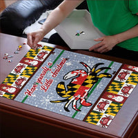 Maryland Symbols Christmas Puzzle Xmas Holiday Patterns - Wonder Print Shop