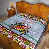 Maryland Symbols Christmas Quilt Xmas Holiday Patterns - Wonder Print Shop