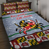 Maryland Symbols Christmas Quilt Bed Set Xmas Holiday Patterns - Wonder Print Shop