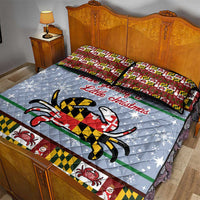 Maryland Symbols Christmas Quilt Bed Set Xmas Holiday Patterns - Wonder Print Shop