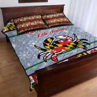 Maryland Symbols Christmas Quilt Bed Set Xmas Holiday Patterns - Wonder Print Shop
