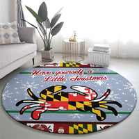 Maryland Symbols Christmas Round Carpet Xmas Holiday Patterns - Wonder Print Shop