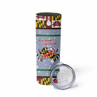 Maryland Symbols Christmas Skinny Tumbler Xmas Holiday Patterns - Wonder Print Shop