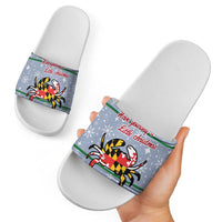Maryland Symbols Christmas Slide Sandals Xmas Holiday Patterns - Wonder Print Shop