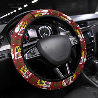 Maryland Symbols Christmas Steering Wheel Cover Xmas Holiday Patterns - Wonder Print Shop
