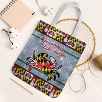 Maryland Symbols Christmas Tote Bag Xmas Holiday Patterns - Wonder Print Shop