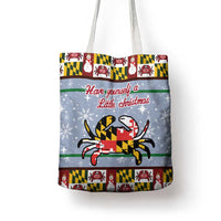 Maryland Symbols Christmas Tote Bag Xmas Holiday Patterns - Wonder Print Shop