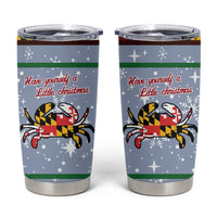 Maryland Symbols Christmas Tumbler Cup Xmas Holiday Patterns - Wonder Print Shop