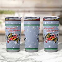 Maryland Symbols Christmas Tumbler Cup Xmas Holiday Patterns - Wonder Print Shop