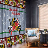 Maryland Symbols Christmas Window Curtain Xmas Holiday Patterns - Wonder Print Shop
