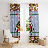 Maryland Symbols Christmas Window Curtain Xmas Holiday Patterns - Wonder Print Shop