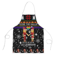 LGBT Lesbians Christmas Apron Xmas Holiday Patterns - Wonder Print Shop