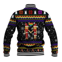 LGBT Lesbians Christmas Baseball Jacket Xmas Holiday Patterns - Wonder Print Shop