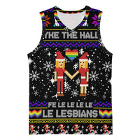 LGBT Lesbians Christmas Basketball Jersey Xmas Holiday Patterns - Wonder Print Shop