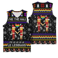 LGBT Lesbians Christmas Basketball Jersey Xmas Holiday Patterns - Wonder Print Shop