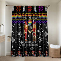 LGBT Lesbians Christmas Bathroom Set Xmas Holiday Patterns - Wonder Print Shop