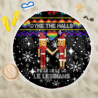 LGBT Lesbians Christmas Beach Blanket Xmas Holiday Patterns - Wonder Print Shop