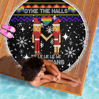 LGBT Lesbians Christmas Beach Blanket Xmas Holiday Patterns - Wonder Print Shop