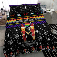 LGBT Lesbians Christmas Bedding Set Xmas Holiday Patterns - Wonder Print Shop