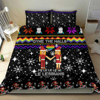 LGBT Lesbians Christmas Bedding Set Xmas Holiday Patterns - Wonder Print Shop